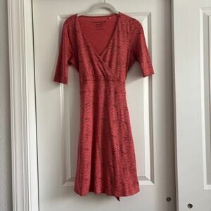 Toad & Co Women’s Cue Faux Wrap Cafe Dress XS Athleisure Outdoor Casual